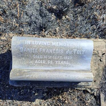 TOIT Daniel Francois, du -1939