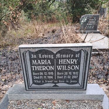THERON Maria 1910-1996 :: WILSON Henry 1932-2007