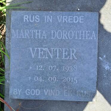 VENTER Martha Dorothea 1938-2015