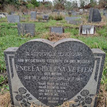VETTER Engela Helena nee WATSON 1907-1967