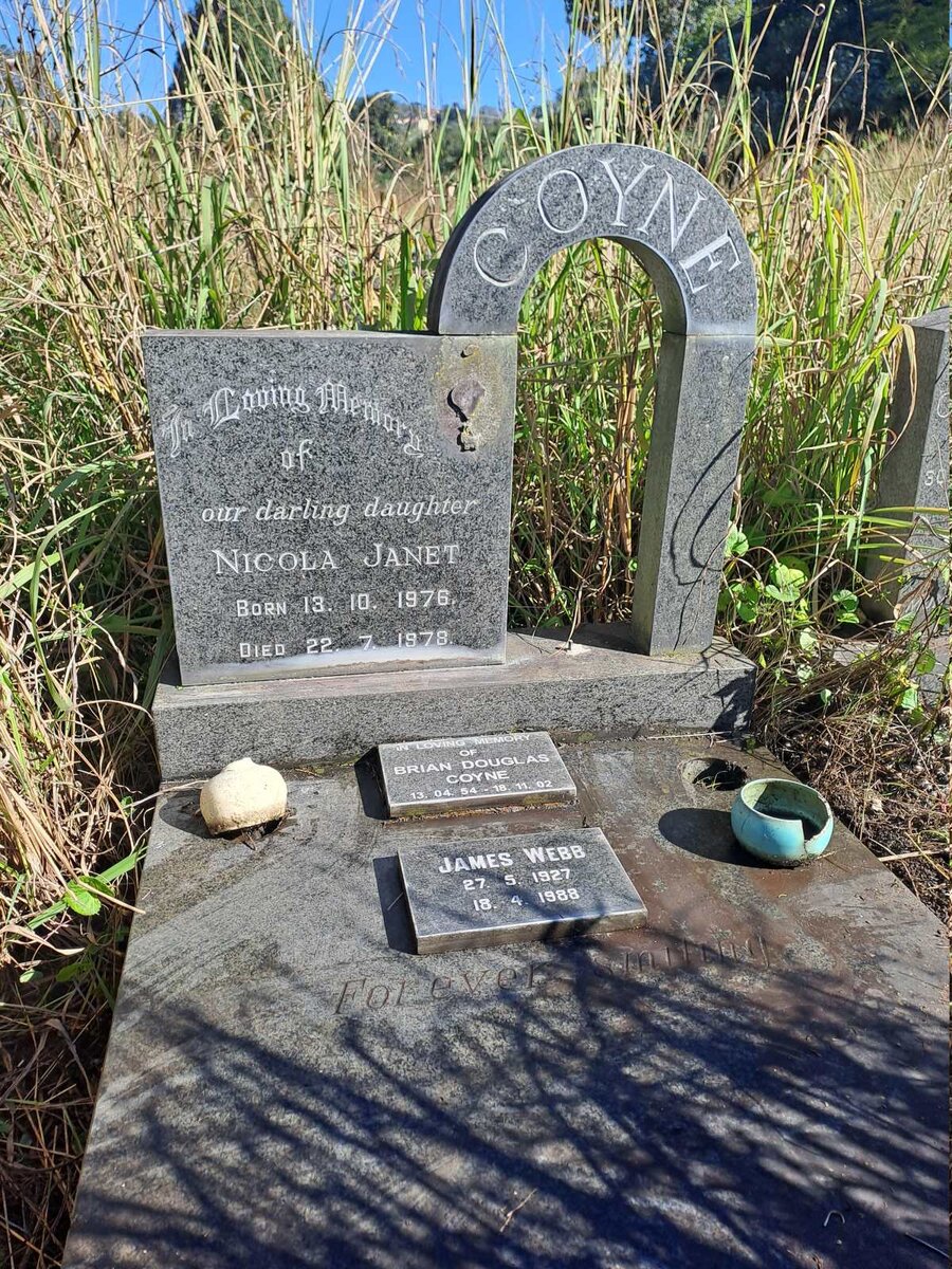 WEBB James 1927-1988 :: COYNE Brian Douglas 1954-2002 :: COYNE Nicola Janet 1976-1978