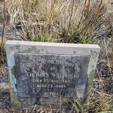 WARWICK Thomas -1949