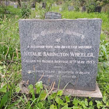 WHEELER Natalie Babington -1953