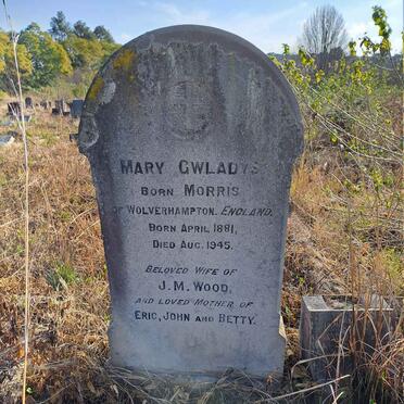 WOOD Mary Gwladys nee MORRIS 1881-1845