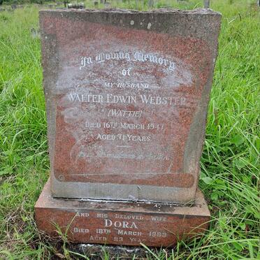 WEBSTER Walter Edwin -1947 & Dora -1963