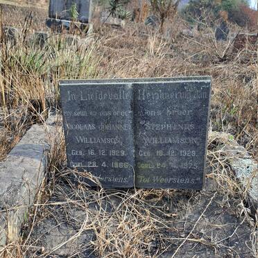 WILLIAMSON Nicolaas Johannes 1929-1966 :: WILLIAMSON Stephanus 1929-1975