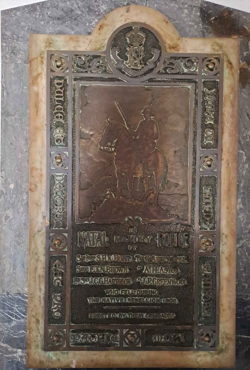 10. Natal Mounted Police fell at the Native rebellion 1906.