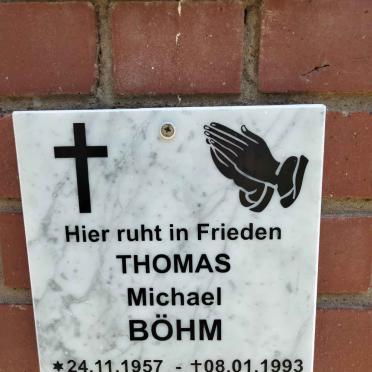 BOHM Thomas Michael 1957-1993