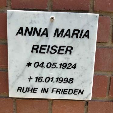REISER Anna Maria 1924-1998