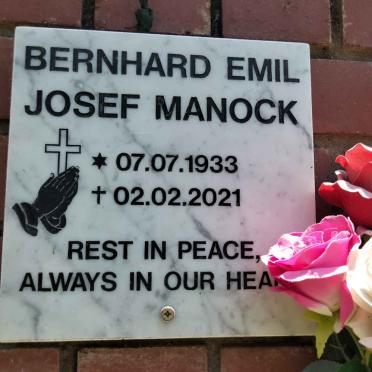 MANOCK Bernhard Emil Josef 1933-2021