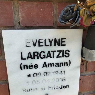 LARGATZIS Evelyne nee AMANN 1941-2016