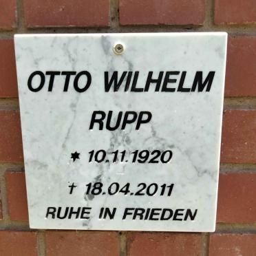 RUPP Otto Wilhelm 1920-2011