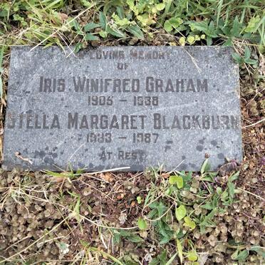 zzGRAHAM Iris Winifred 1905-1988 :: BLACKBURN Stella Margaret 1933-1987