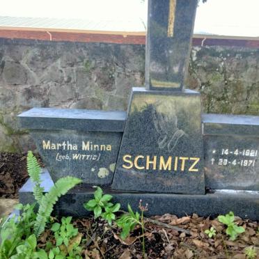 SCHMITZ Martha Minna nee WITTIG 1921-1971