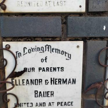 BAUER Herman &amp; Elleanor