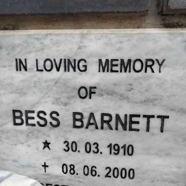 BARNETT Bess 1910-2000
