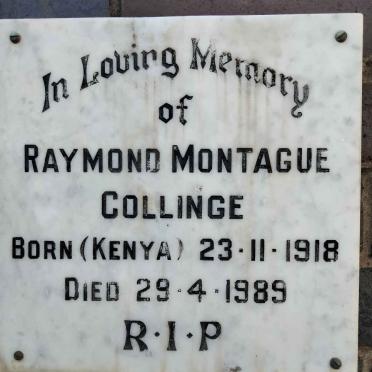 COLLINGE Raymond Montague 1918-1989
