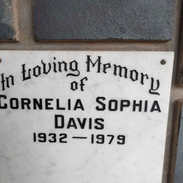 DAVIS Cornelia Sophia 1932-1979