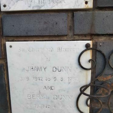 DUNN Jimmy 1912-1982 &amp; Beryl 1921-2001
