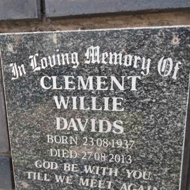 DAVIDS Clement Willie 1937-2013