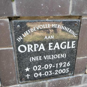 EAGLE Orpa nee VILJOEN 1926-2005