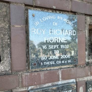 HORNE Roy Richard 1932-2006