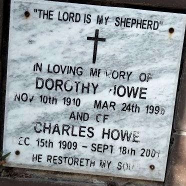 HOWE Charles 1909-2001 &amp; Dorothy 1910-1996
