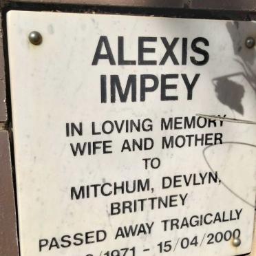 IMPEY Alexis 1971-2000