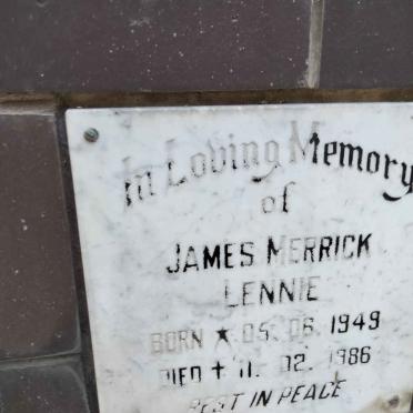 LENNIE James Merrick 1949-1986