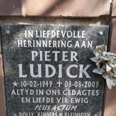 LUDICK Pieter 1949-2009