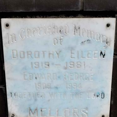MELLORS Edward George 1909-1994 &amp; Dorothy Eileen 1919-1981