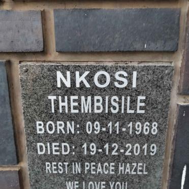 NKOSI Thembisile 1968-2019