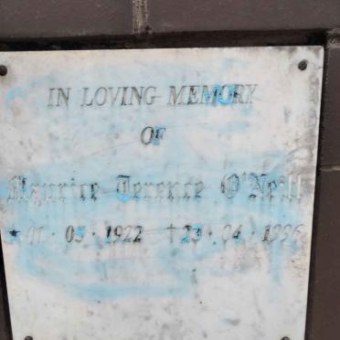 O'NEILL Maurice Terence 1922-1996