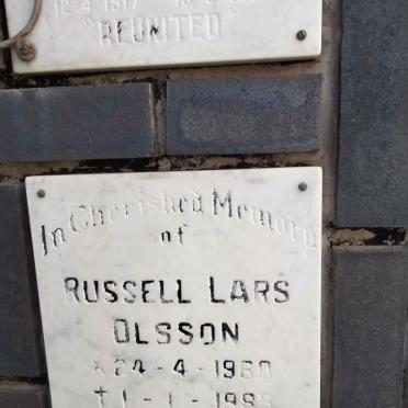 OLSSON Russell Lars 1960-1983