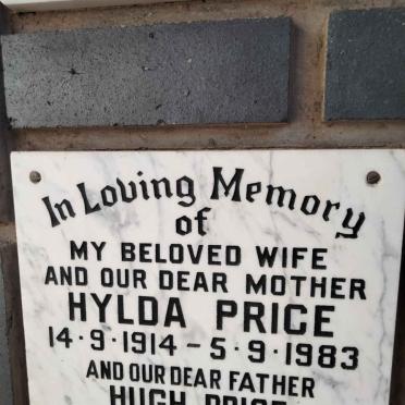 PRICE Hugh 1901-1986 &amp; Hylda 1914-1983
