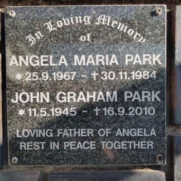 PARK John Graham 1945-2010 :: PARK Angela Maria 1967-1984