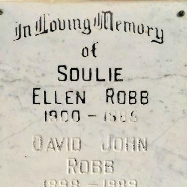 ROBB David John 1898-1989 &amp; Soulie Ellen 1900-1985