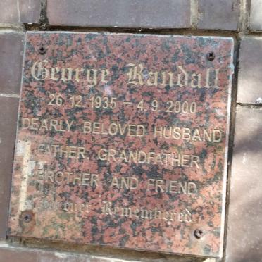 RANDALL George 1935-2000