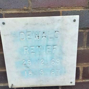 RETIEF Dewald 1969-1987