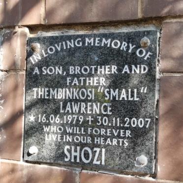 SHOZI Thembinkosi Lawrence 1979-2007