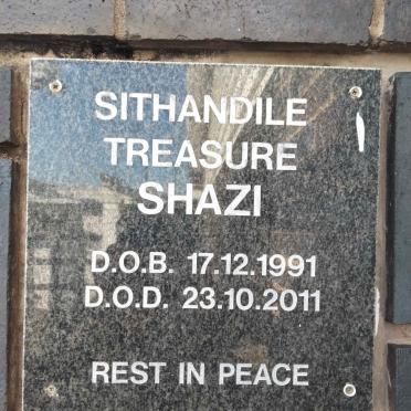 SHAZI Sithandile Treasure 1991-2011