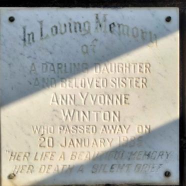 WINTON Ann Yvonne -1985