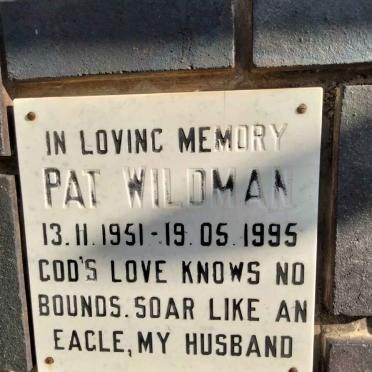 WILDMAN Pat 1951-1995