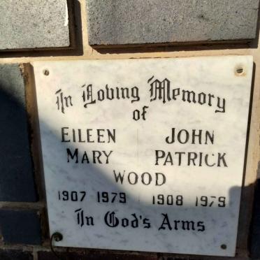 WOOD John Patrick 1908-1979 &amp; Eileen Mary 1907-1979