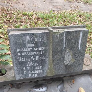 ADDIS Harry William 1902-1989