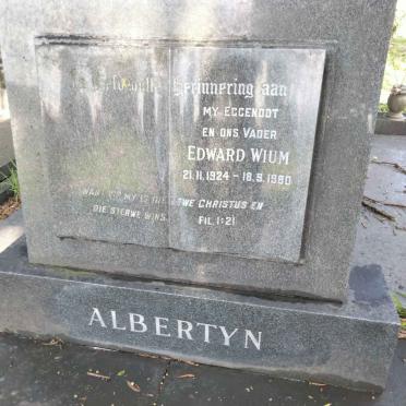 ALBERTYN Edward Wium 1924-1980