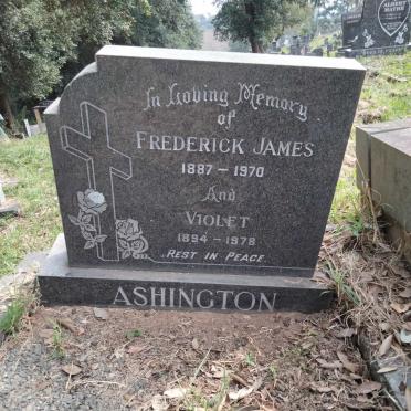 ASHINGTON Frederick James 1887-1970 &amp; Violet 1894-1978