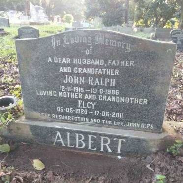 ALBERT John Ralph 1915-1986 & Elcy 1920-2011