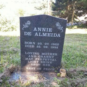 ALMEIDA Annie, de 1922-1992