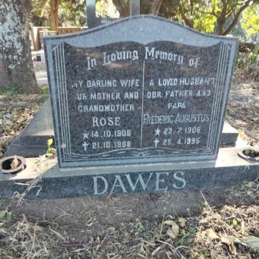 DAWES Frederic Augustus 1906-1995 &amp; Rose 1908-1988